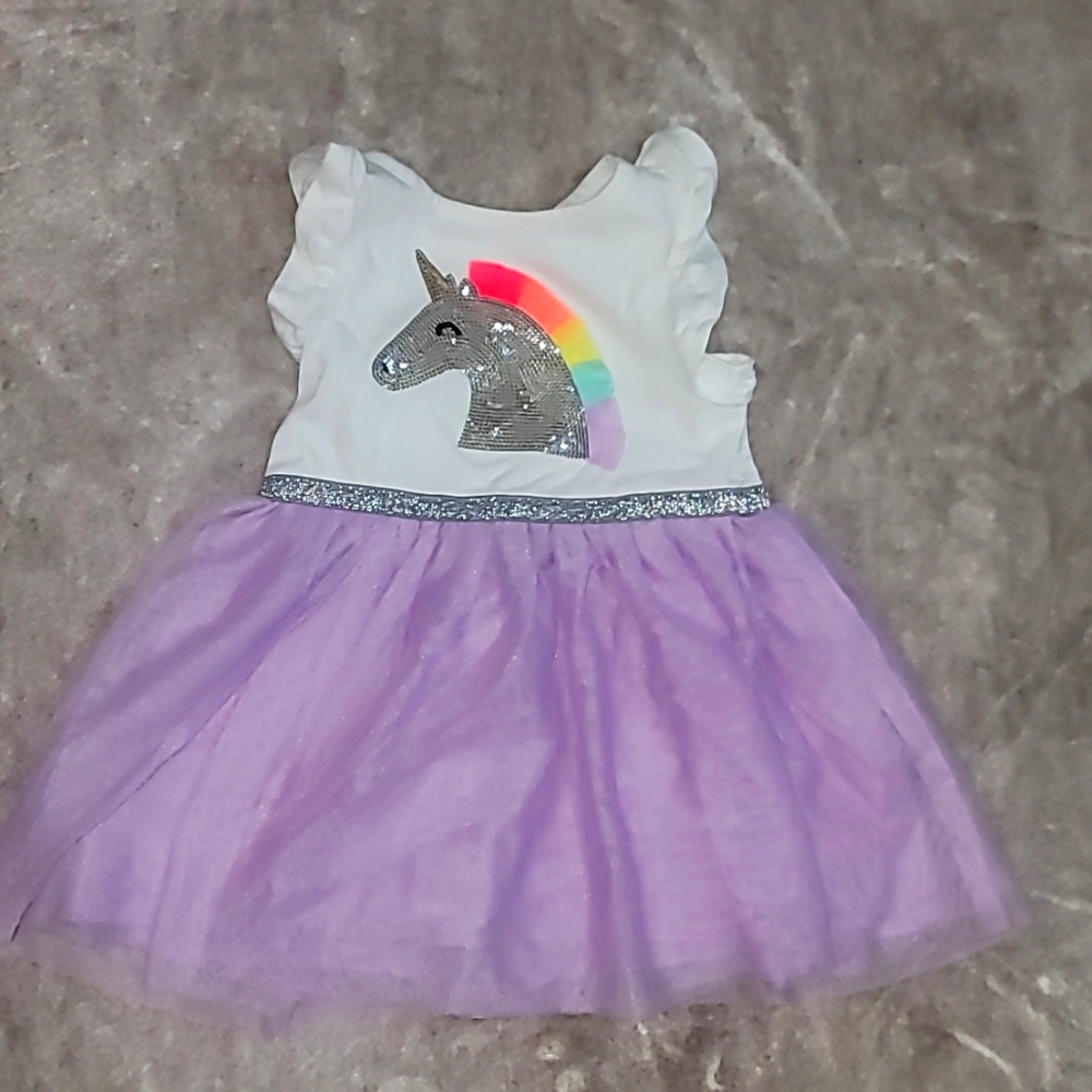 Girls unicorn dress 18m